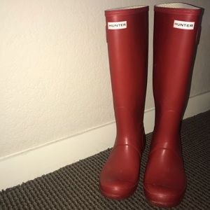 Red Hunter Rain Boots